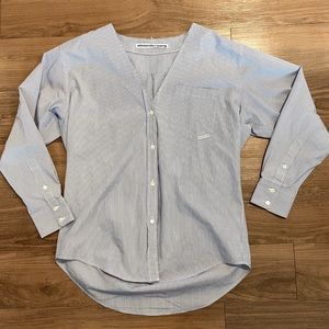 Alexander Wang Oversized Cotton Button Up Shirt